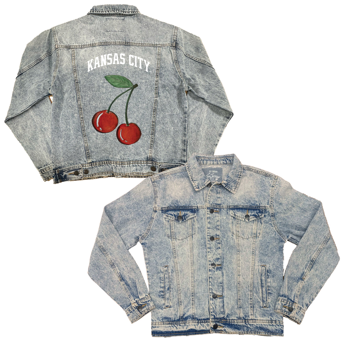 Kansas City Royals Cherry Boyfriend Denim Jacket