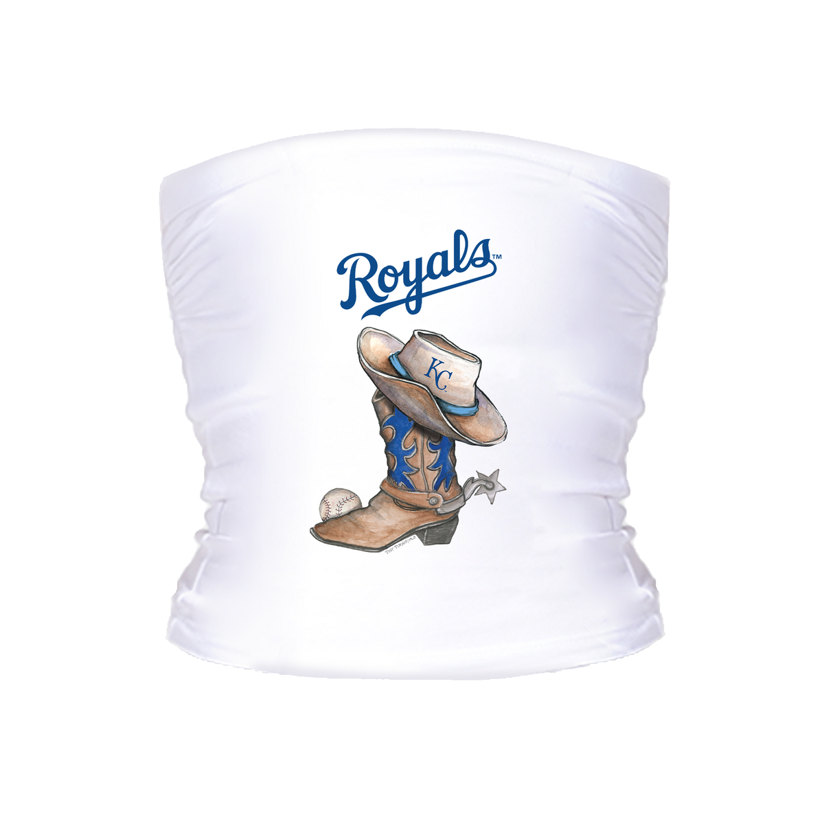 Kansas City Royals Cowboy Boot Tube Top - Tiny Turnip