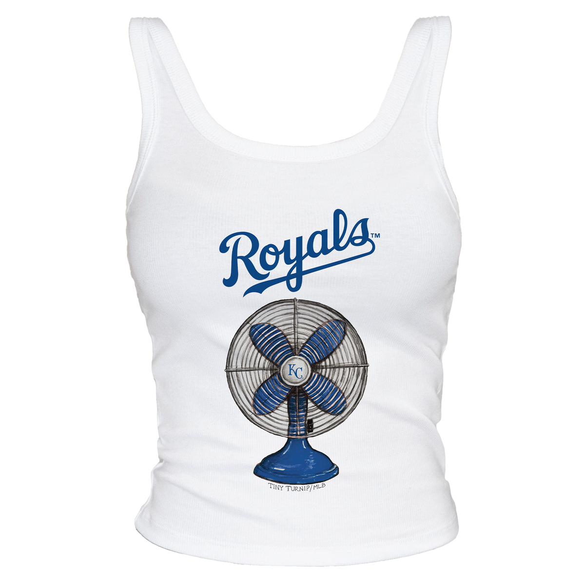 Kansas City Royals Fan Crop Tank - Tiny Turnip