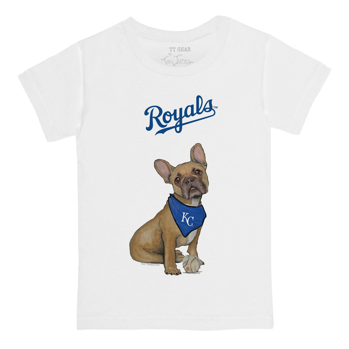 Kansas City Royals French Bulldog Tee Shirt