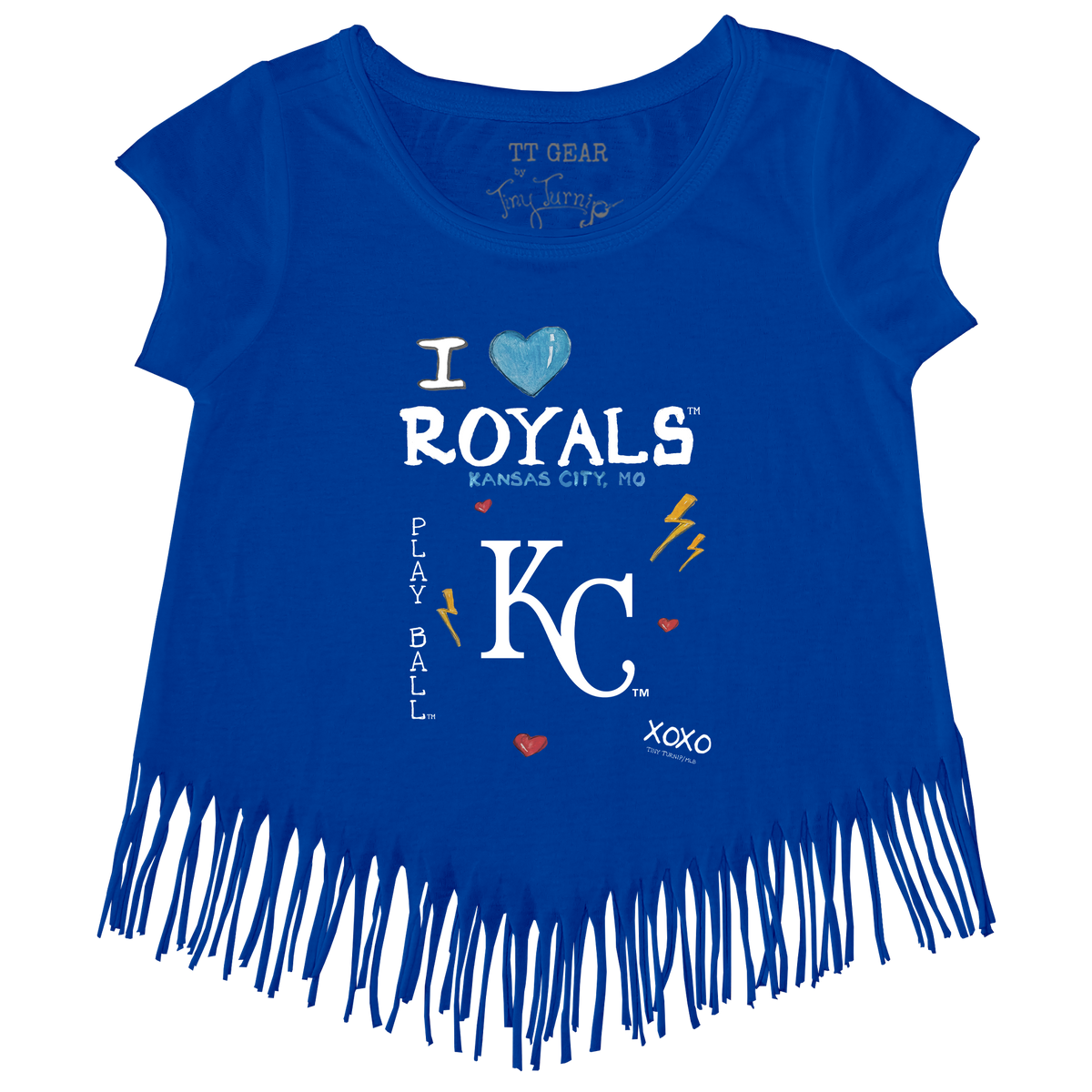 I Heart Royals Fringe Tee - Tiny Turnip