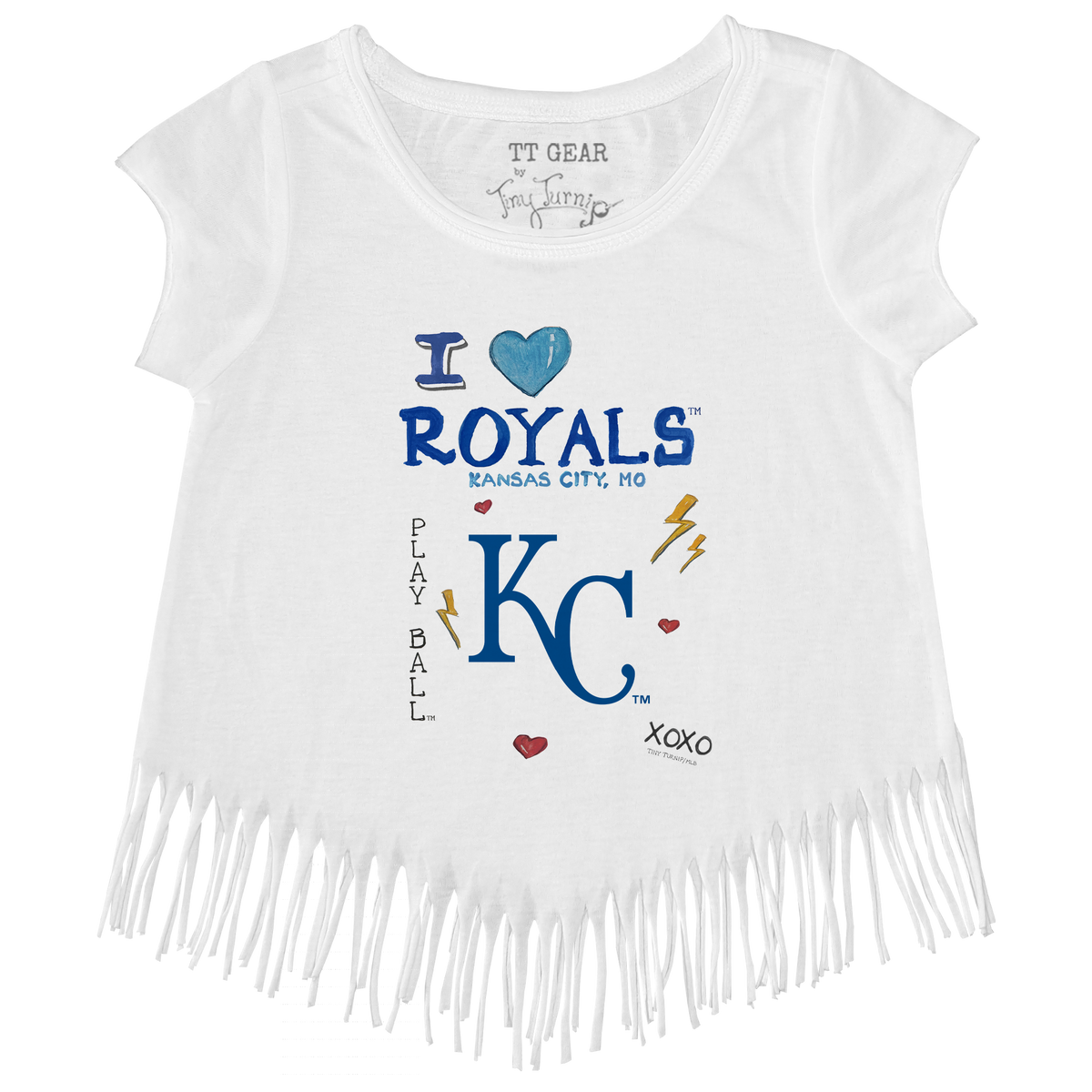 I Heart Royals Fringe Tee - Tiny Turnip