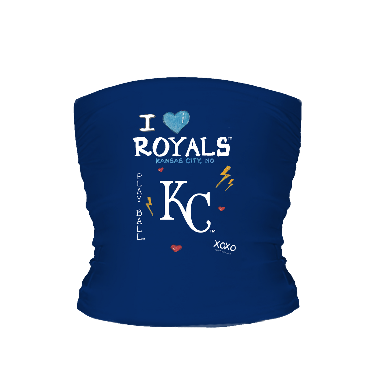 Kansas City Royals I Heart Royals Tube Top - Tiny Turnip