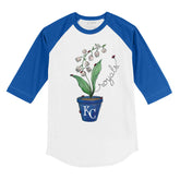 Kansas City Royals Ladybug 3/4 Royal Blue Sleeve Raglan