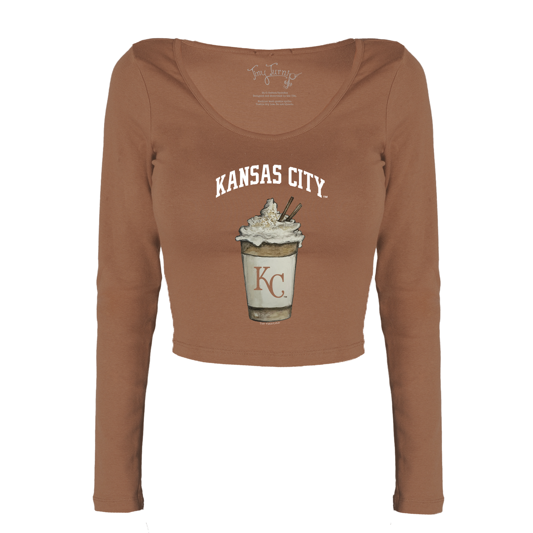 Kansas City Royals Latte Women's Lucy Long Sleeve