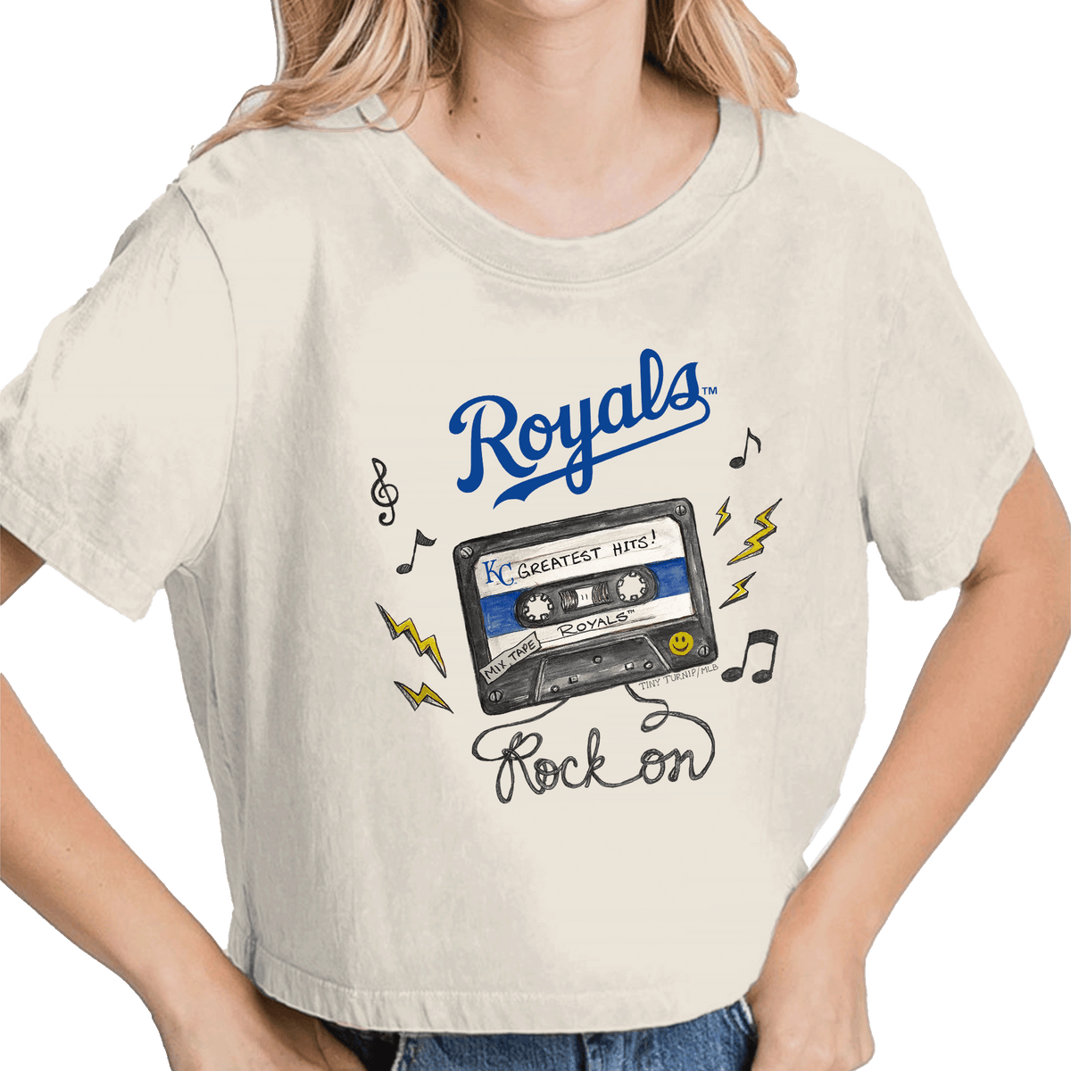 Kansas City Royals Mixtape Vintage Crop Tee
