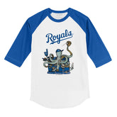 Kansas City Royals Octopus 3/4 Royal Blue Sleeve Raglan