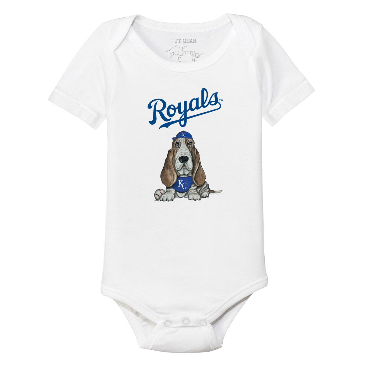 Kansas City Royals Puddy Short Sleeve Snapper - Tiny Turnip