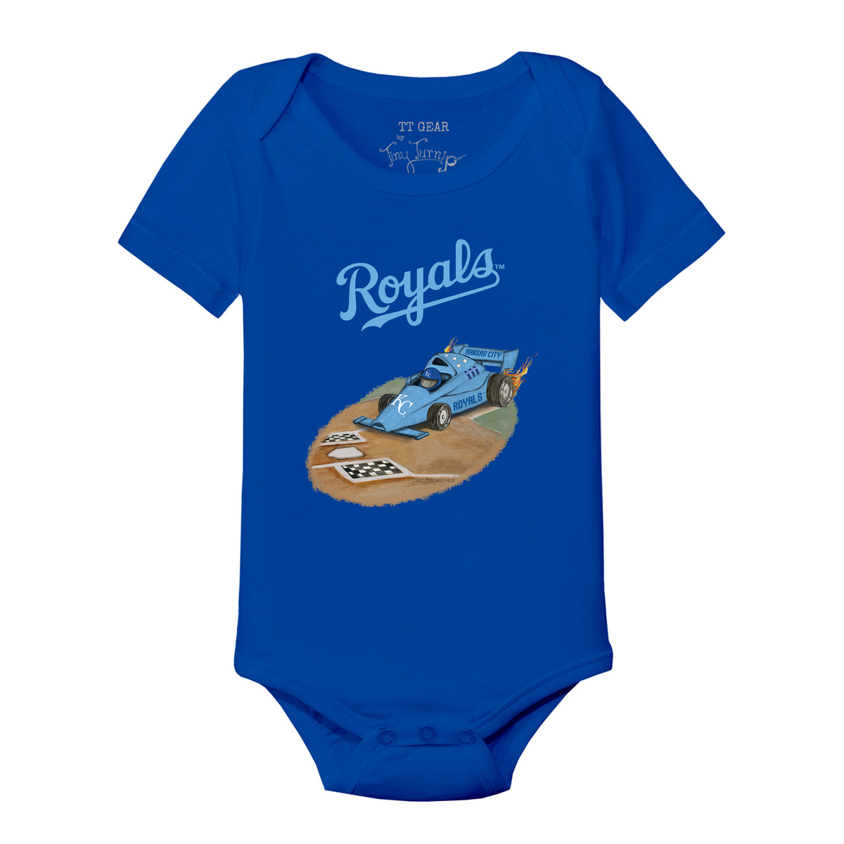 Kansas City Royals Race Car Short Sleeve Snapper