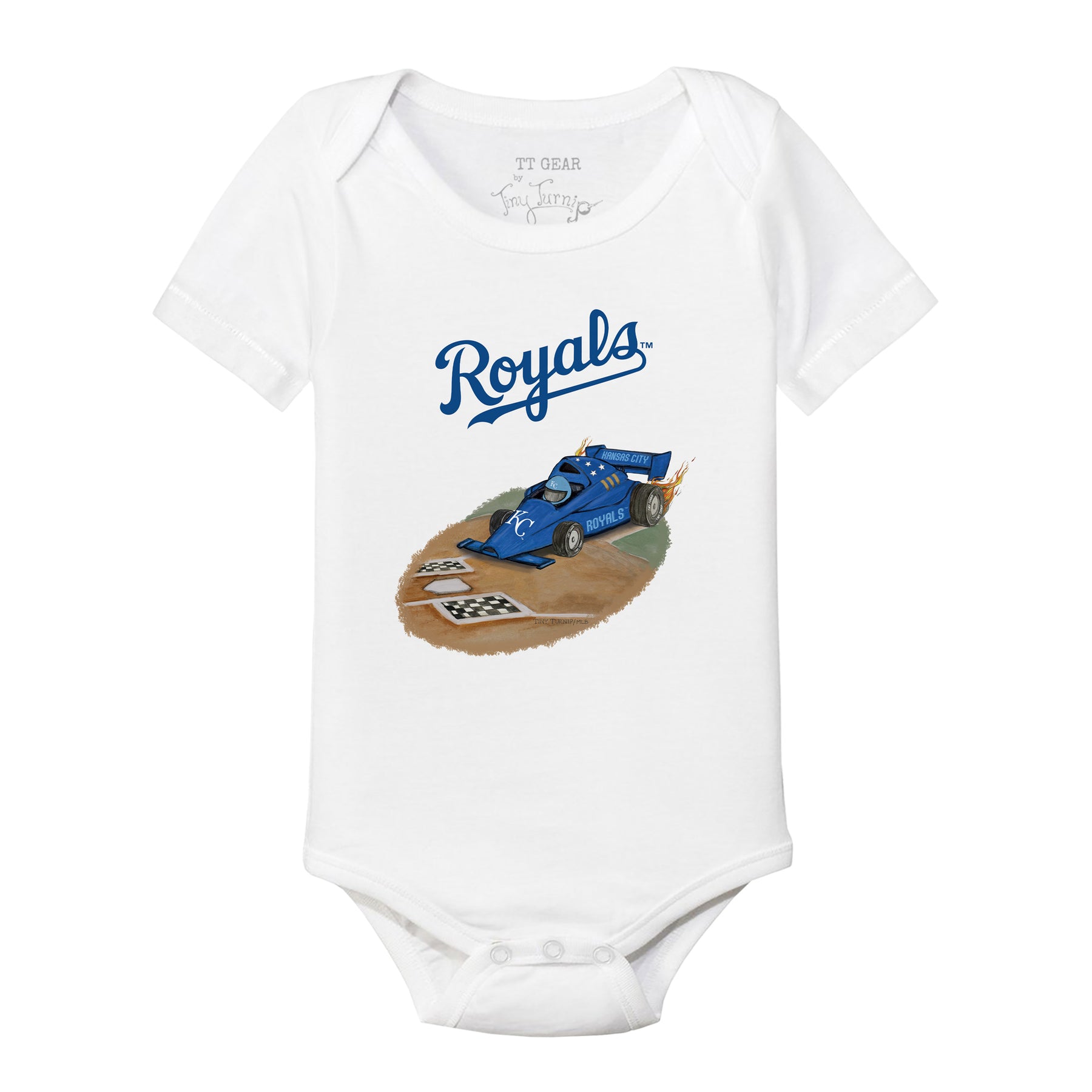 Kansas City Royals Race Car Short Sleeve Snapper