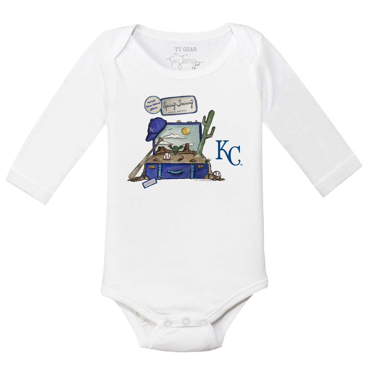 Kansas City Royals Spring Training 2026 Long Sleeve Snapper - Tiny Turnip