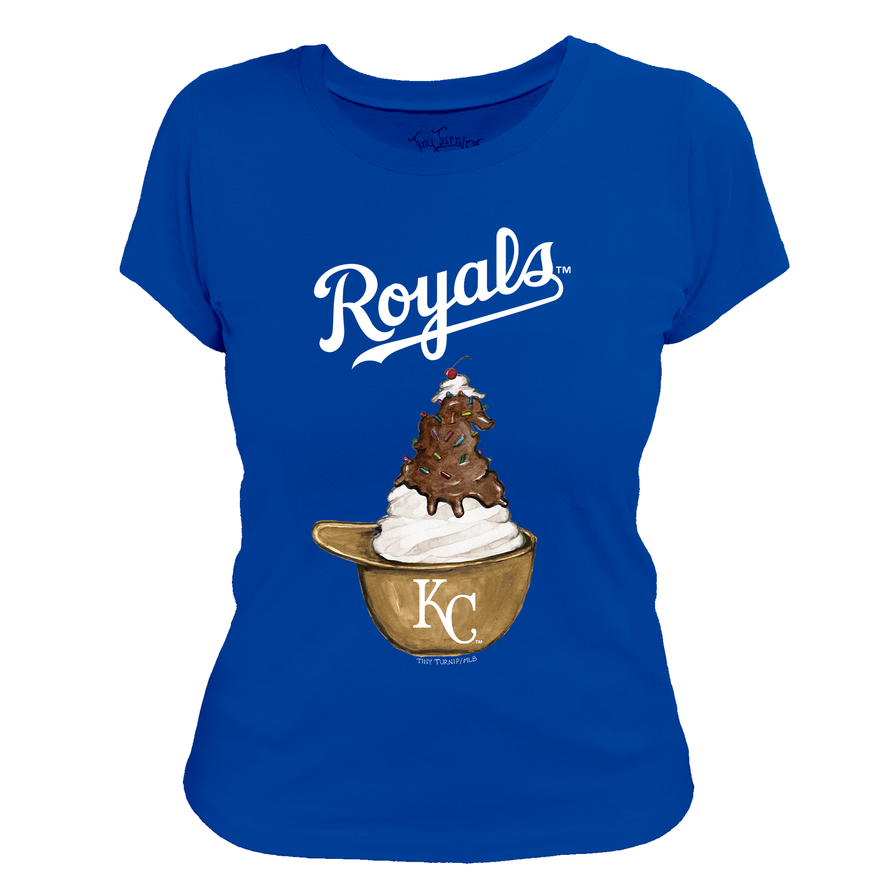 Kansas City Royals Sundae Helmet Women's Tee Shirt