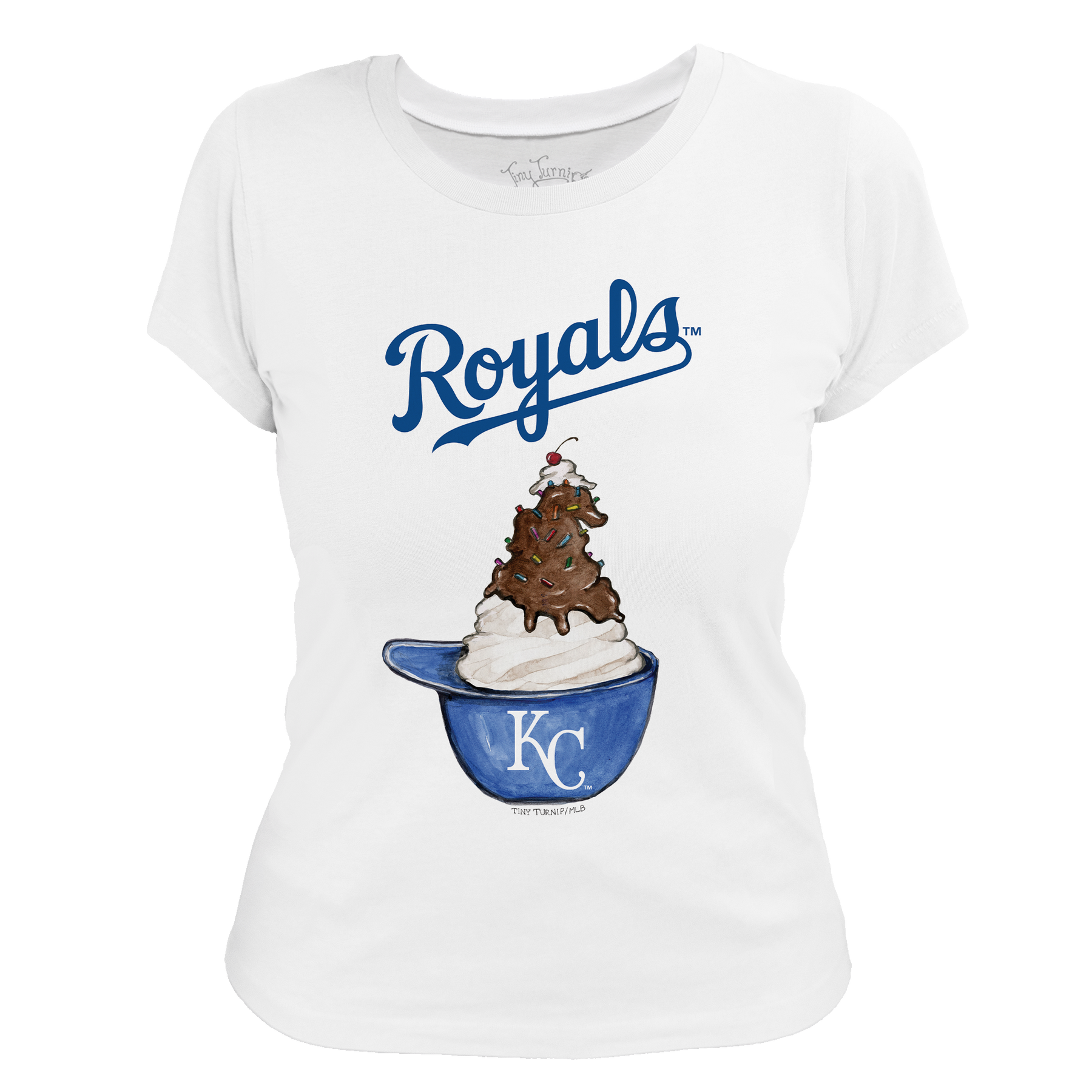 Kansas City Royals Sundae Helmet Women's Tee Shirt