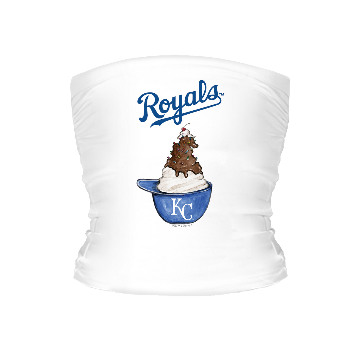 Kansas City Royals Sundae Helmet Tube Top - Tiny Turnip