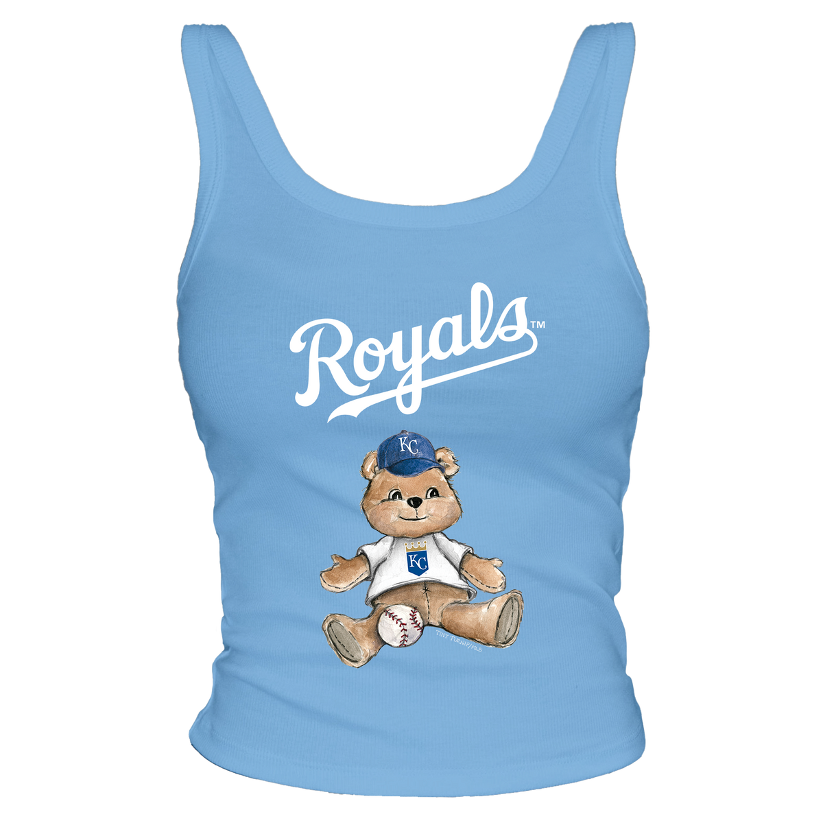 Kansas City Royals Teddy Ribbed Tank - Tiny Turnip