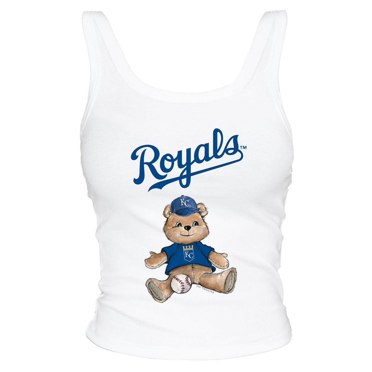 Kansas City Royals Teddy Ribbed Tank - Tiny Turnip