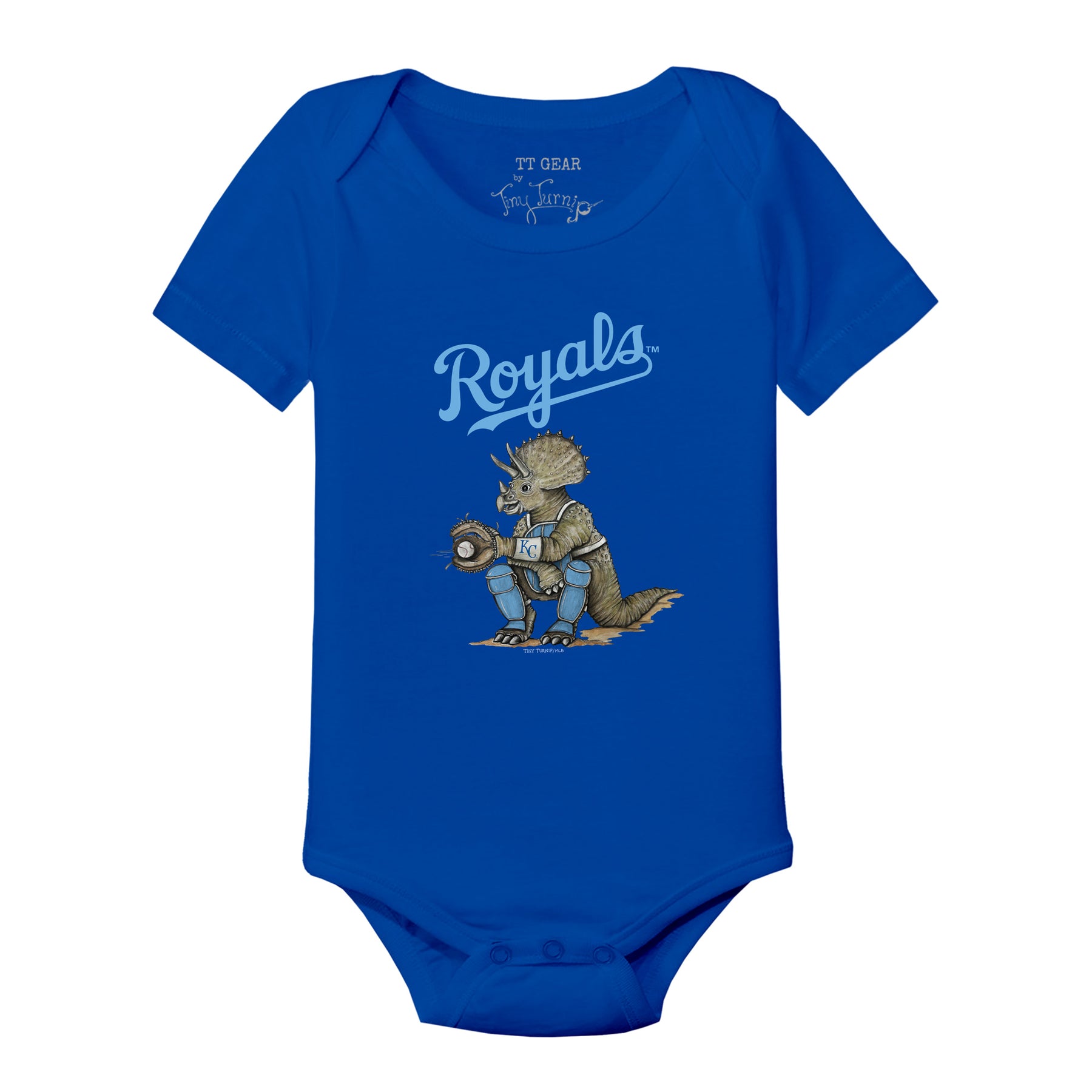 Kansas City Royals Triceratops Short Sleeve Snapper