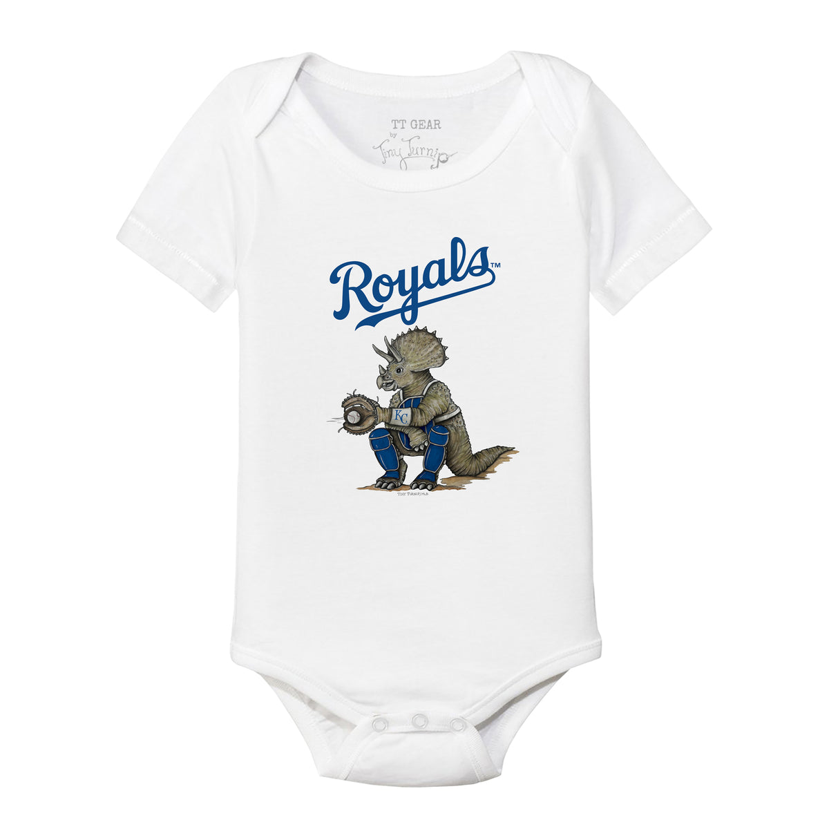 Kansas City Royals Triceratops Short Sleeve Snapper