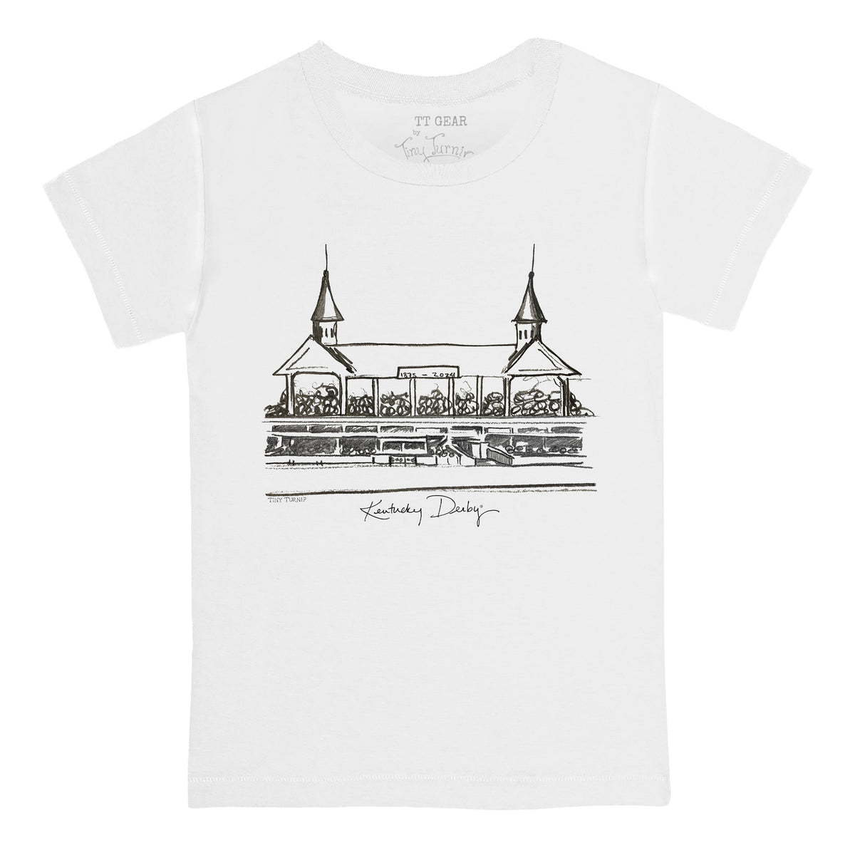 Kentucky Derby 2024 Churchill Downs Sketch Tee Shirt