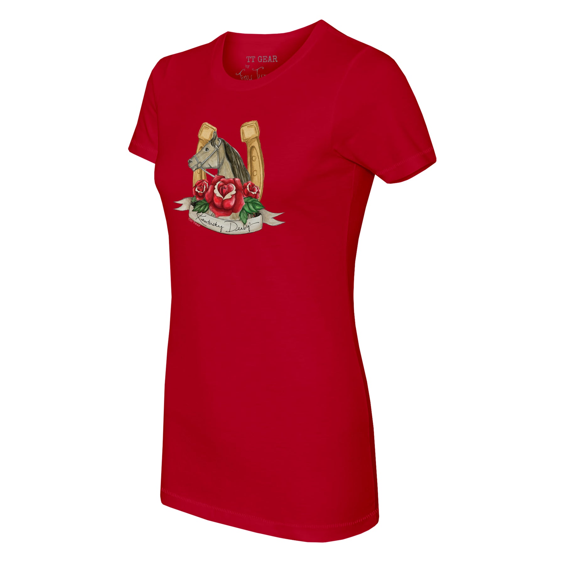 Kentucky Derby 2024 Gold Horseshoe Tee Shirt