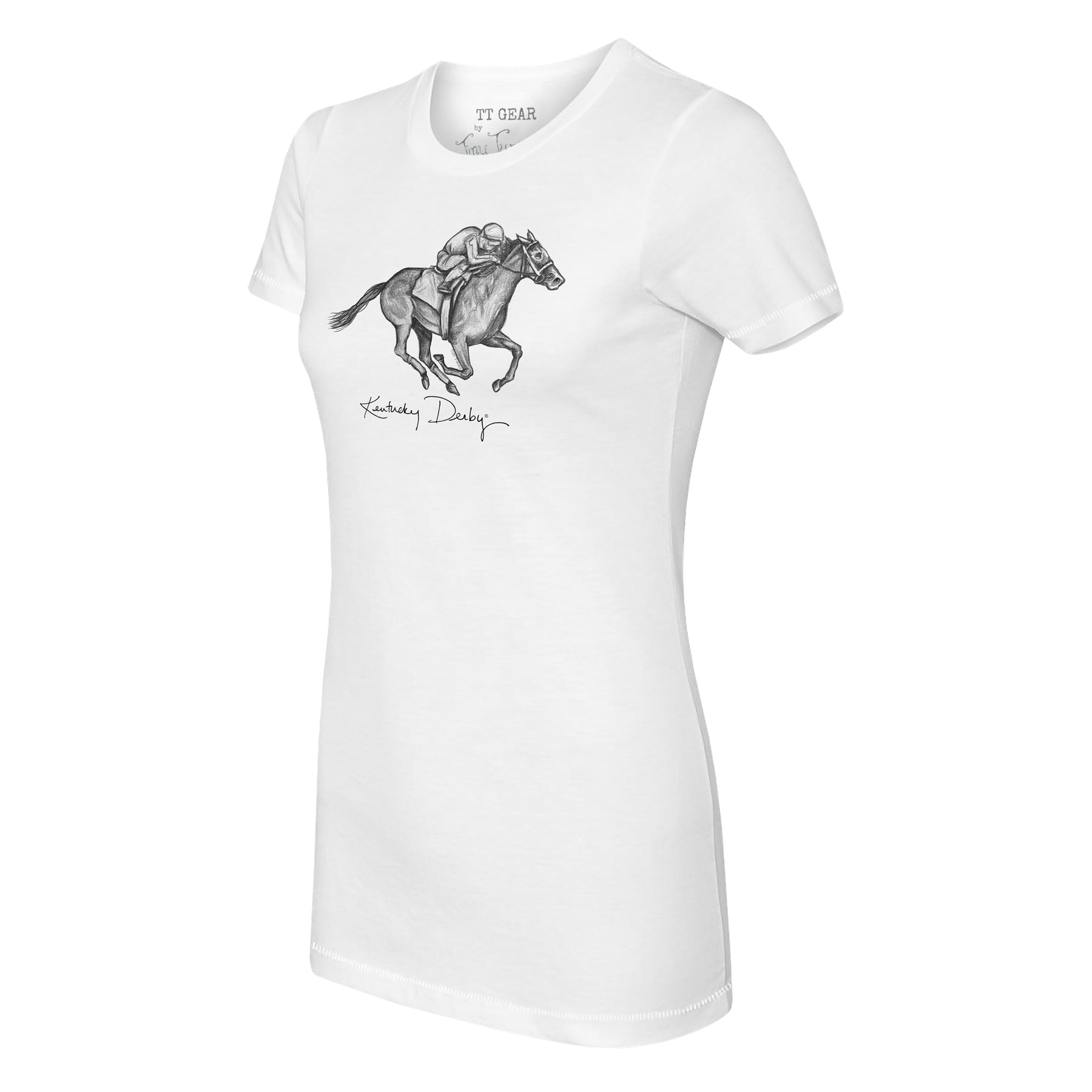 Kentucky Derby 2024 Rider Horse Sketch Tee Shirt