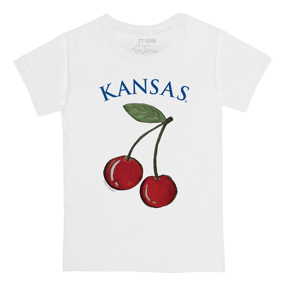 Kansas Jayhawks Cherry Tee Shirt