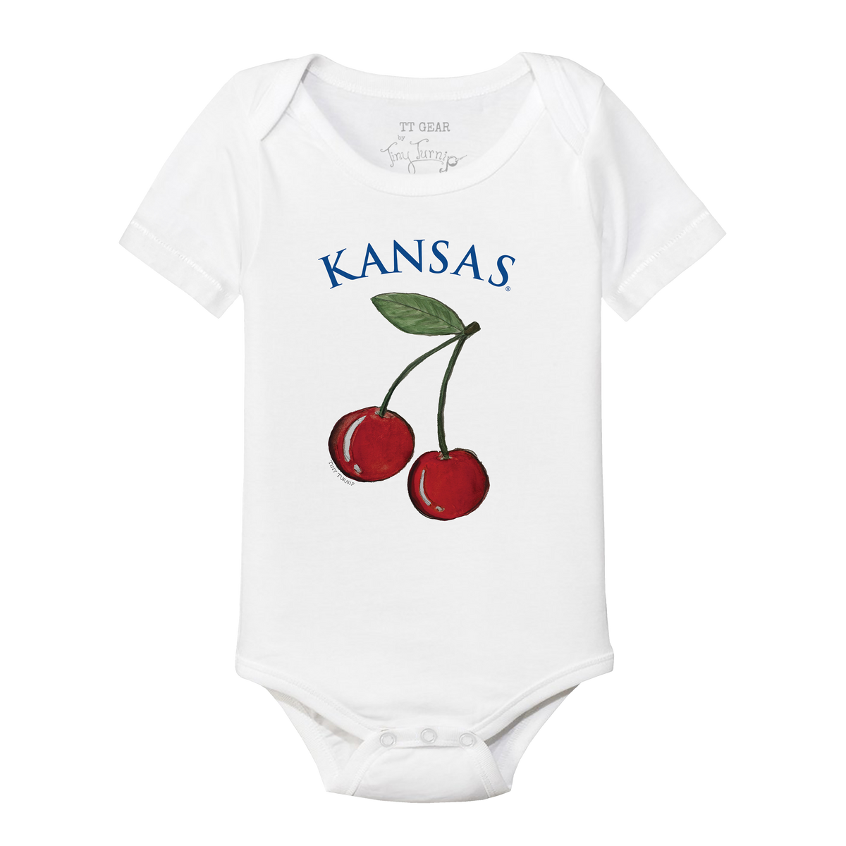 Kansas Jayhawks Cherry Short Sleeve Snapper