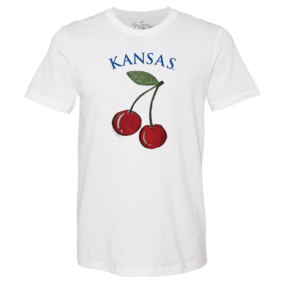 Kansas Jayhawks Cherry Tee Shirt