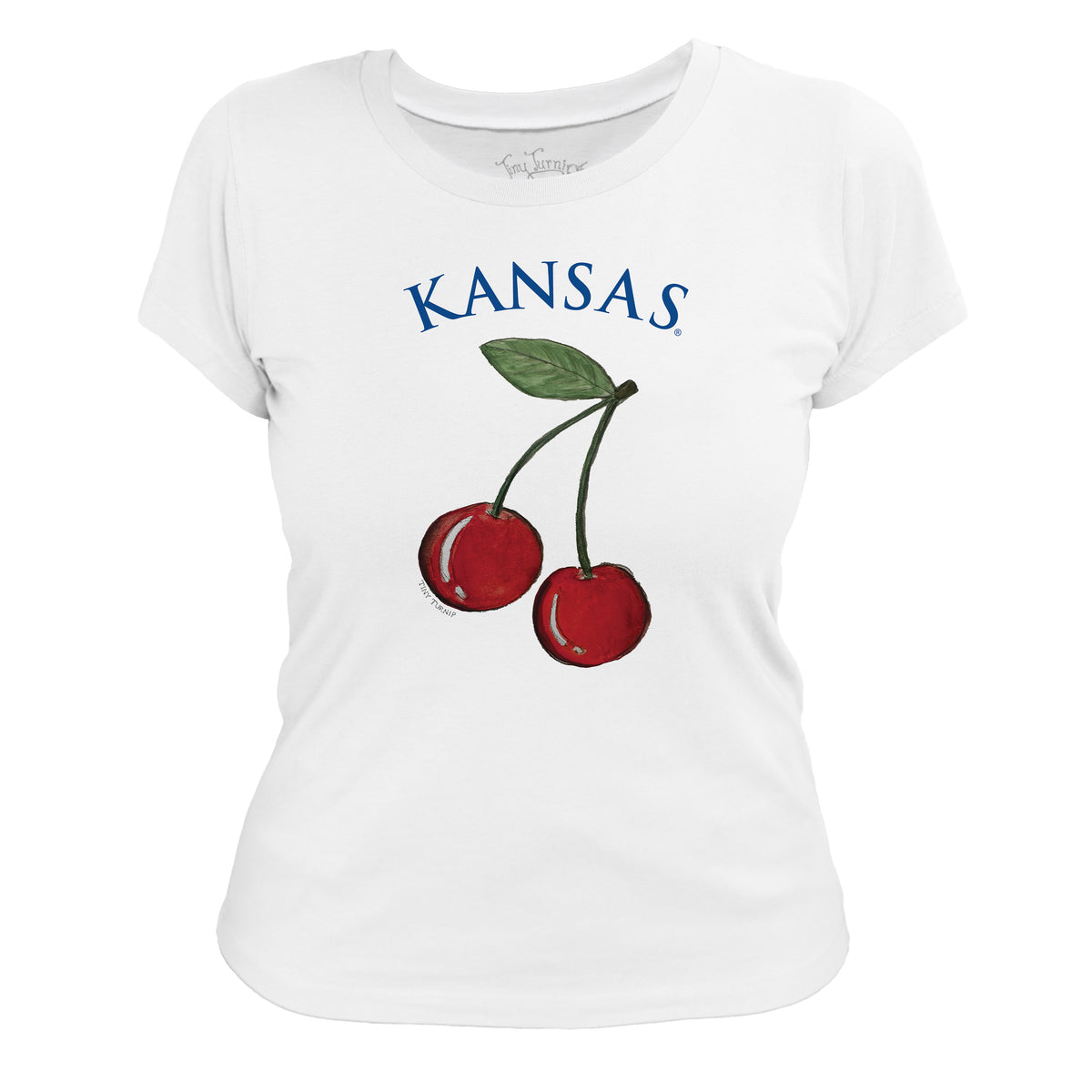 Kansas Jayhawks Cherry Tee Shirt