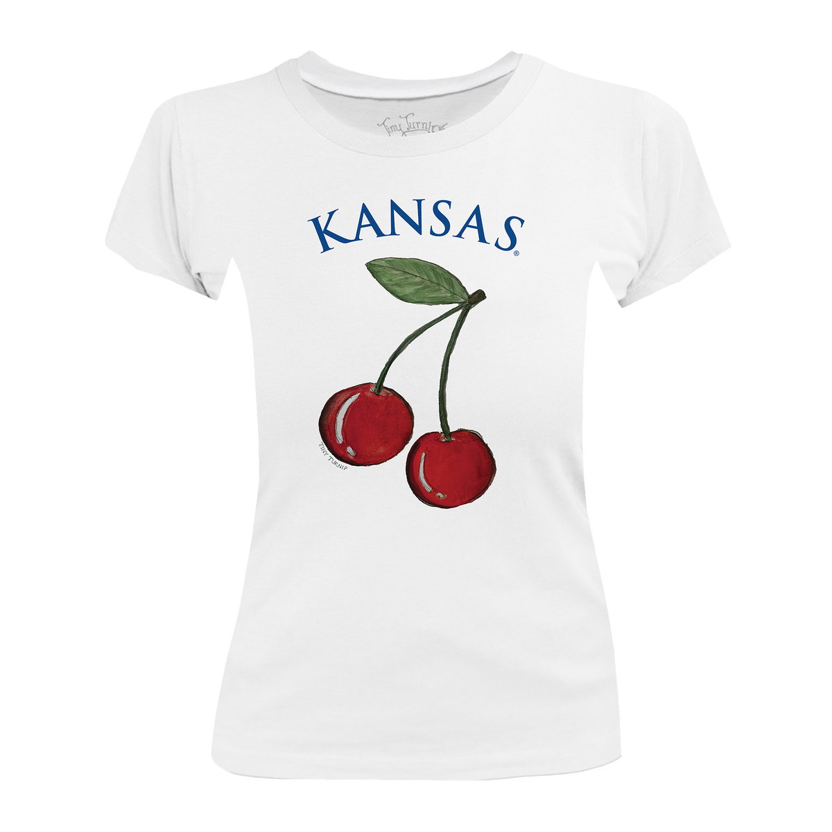 Kansas Jayhawks Cherry Women's Tee Shirt