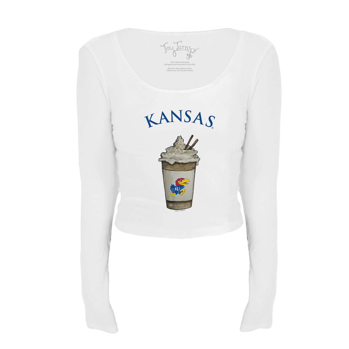 Kansas Jayhawks Latte Women's Lucy Long Sleeve