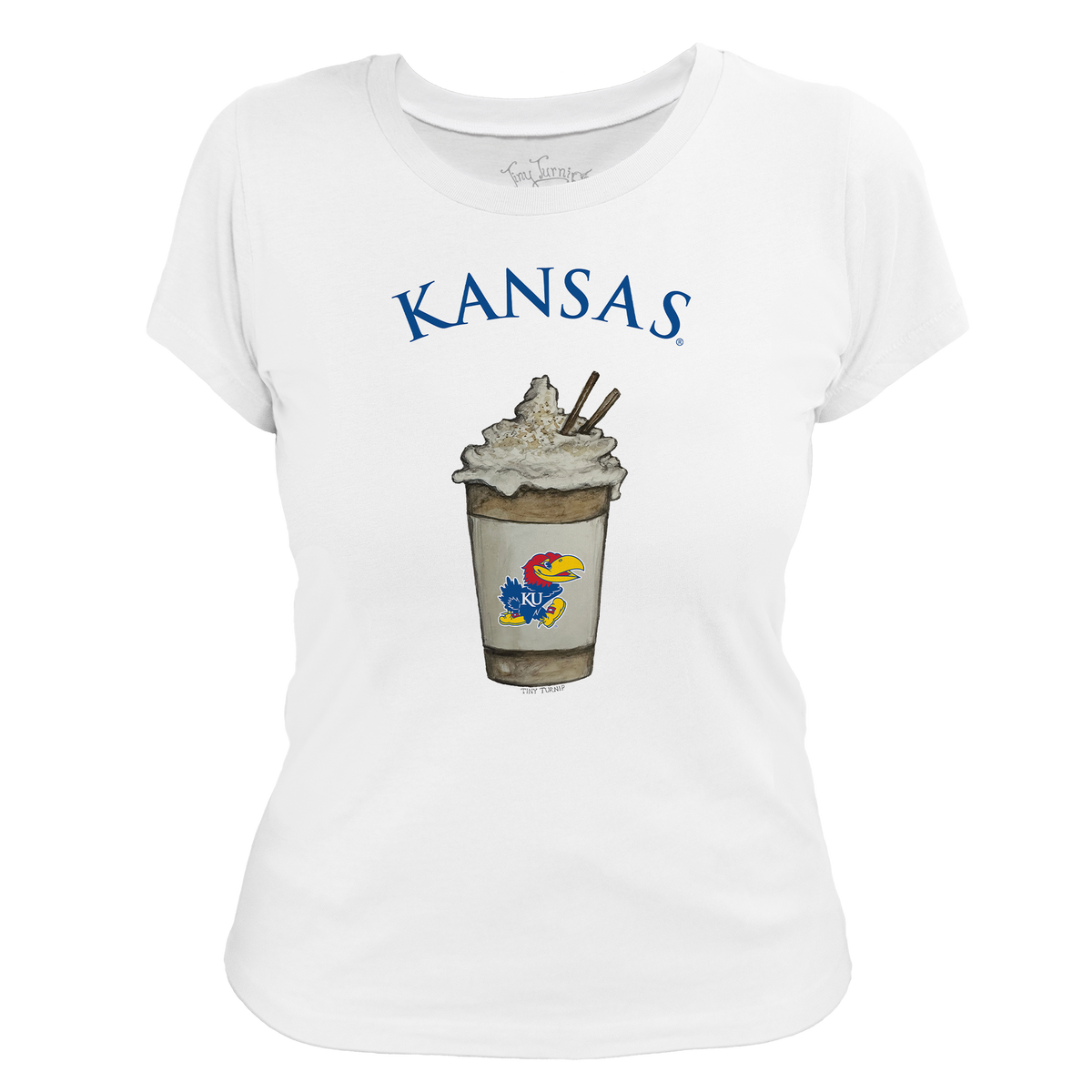 Kansas Jayhawks Latte Women's Tee Shirt