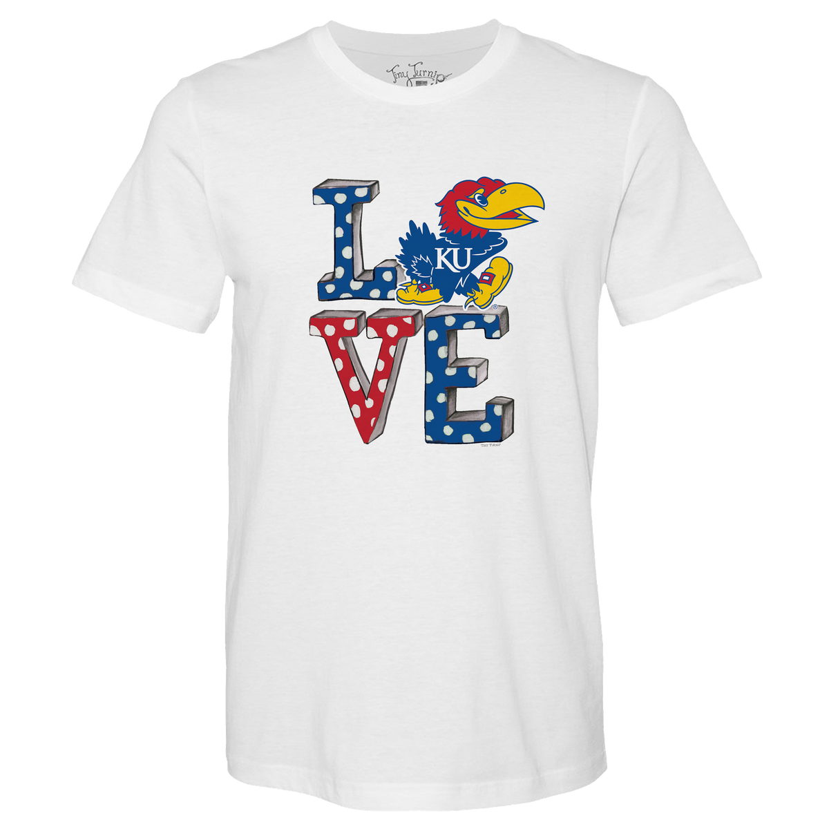 Kansas Jayhawks LOVE Unisex Tee Shirt