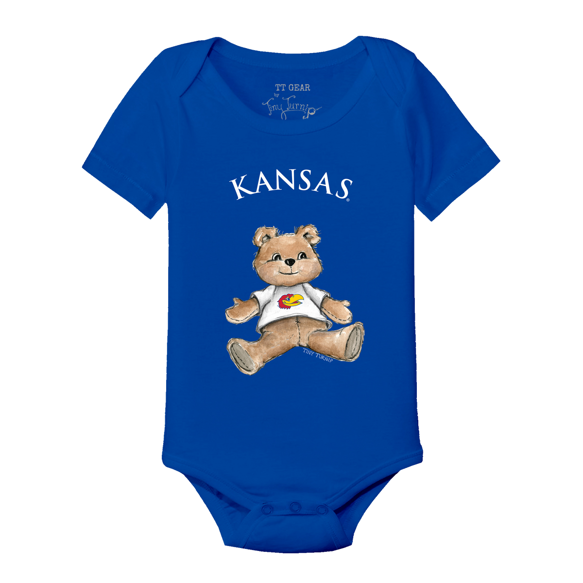 Kansas Jayhawks Teddy Short Sleeve Snapper