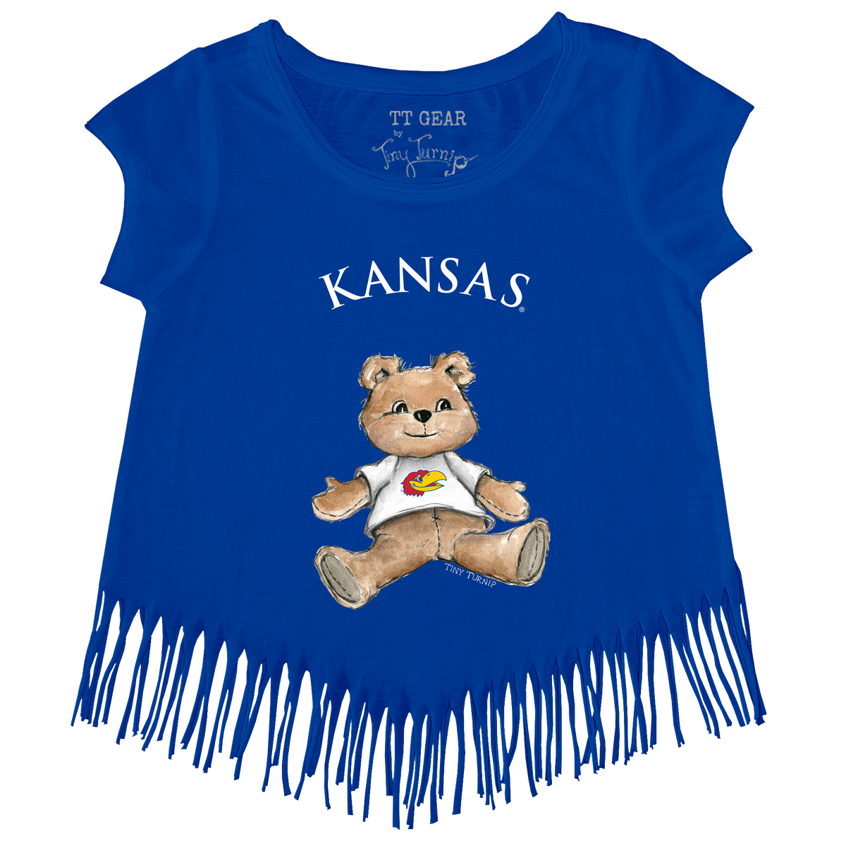 Kansas Jayhawks Teddy Fringe Tee