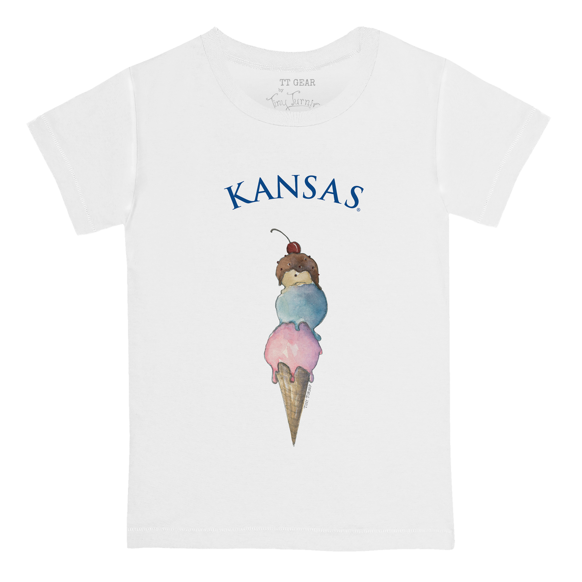 Kansas Jayhawks Triple Scoop Kid's Tee Shirt
