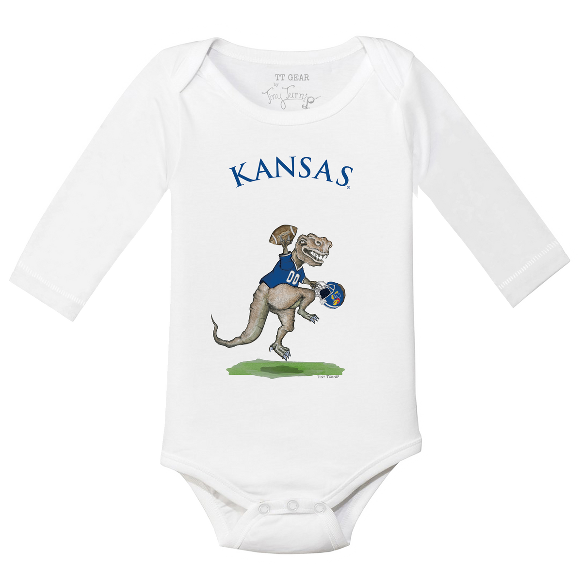 Kansas Jayhawks TT Rex Long-Sleeve Snapper