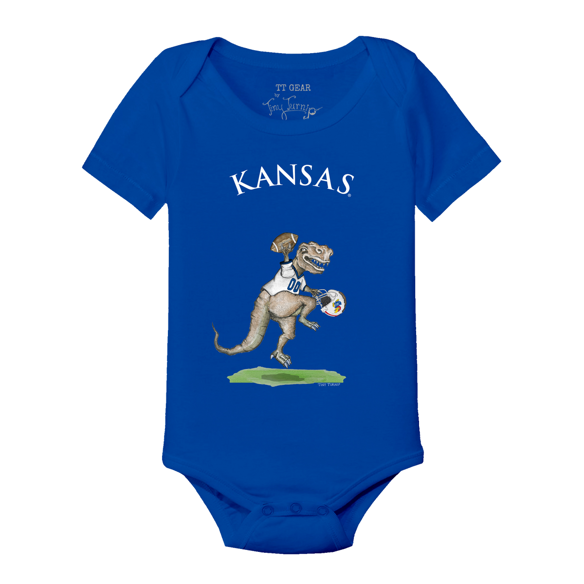 Kansas Jayhawks TT Rex Short Sleeve Snapper