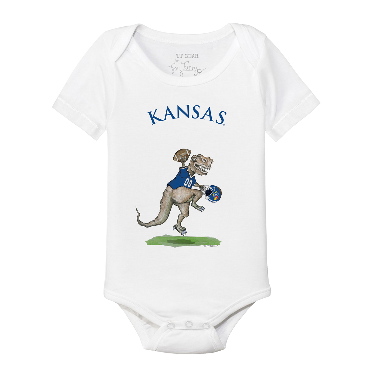 Kansas Jayhawks TT Rex Short Sleeve Snapper