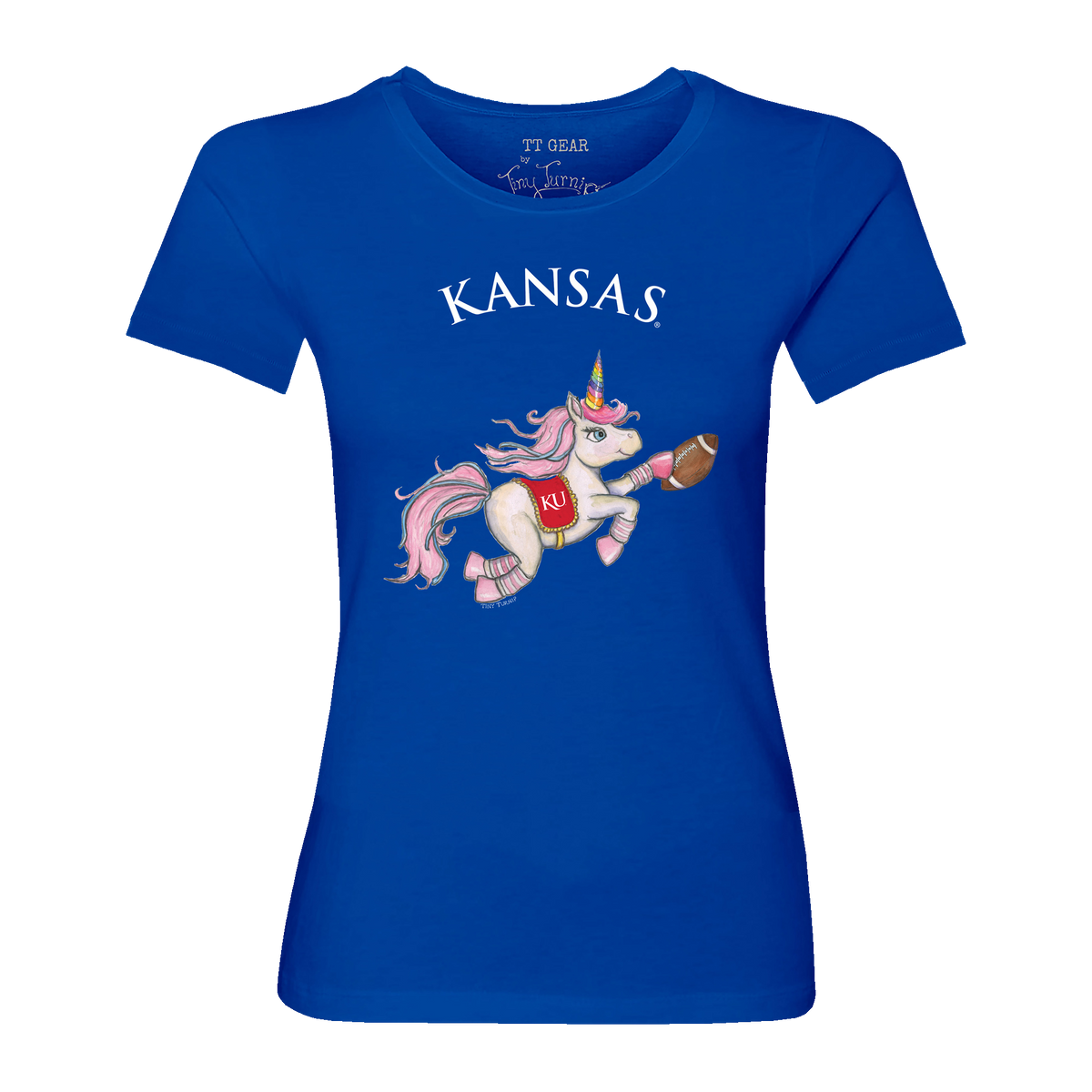 Kansas Jayhawks Unicorn Women's Tee Shirt