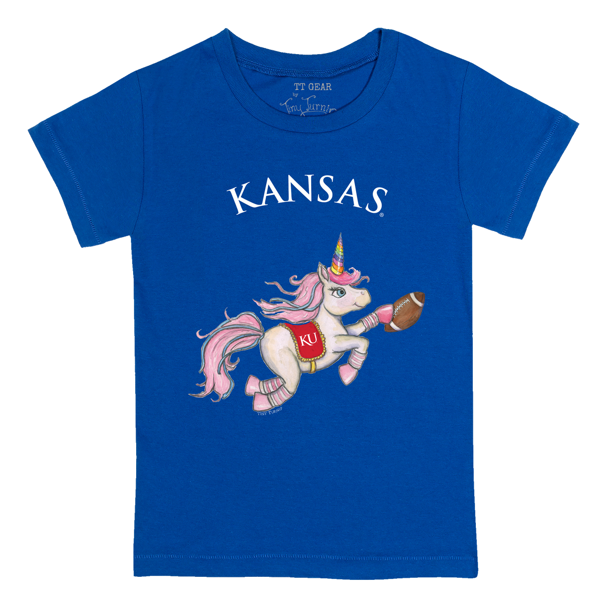 Kansas Jayhawks Unicorn Kid's Tee Shirt