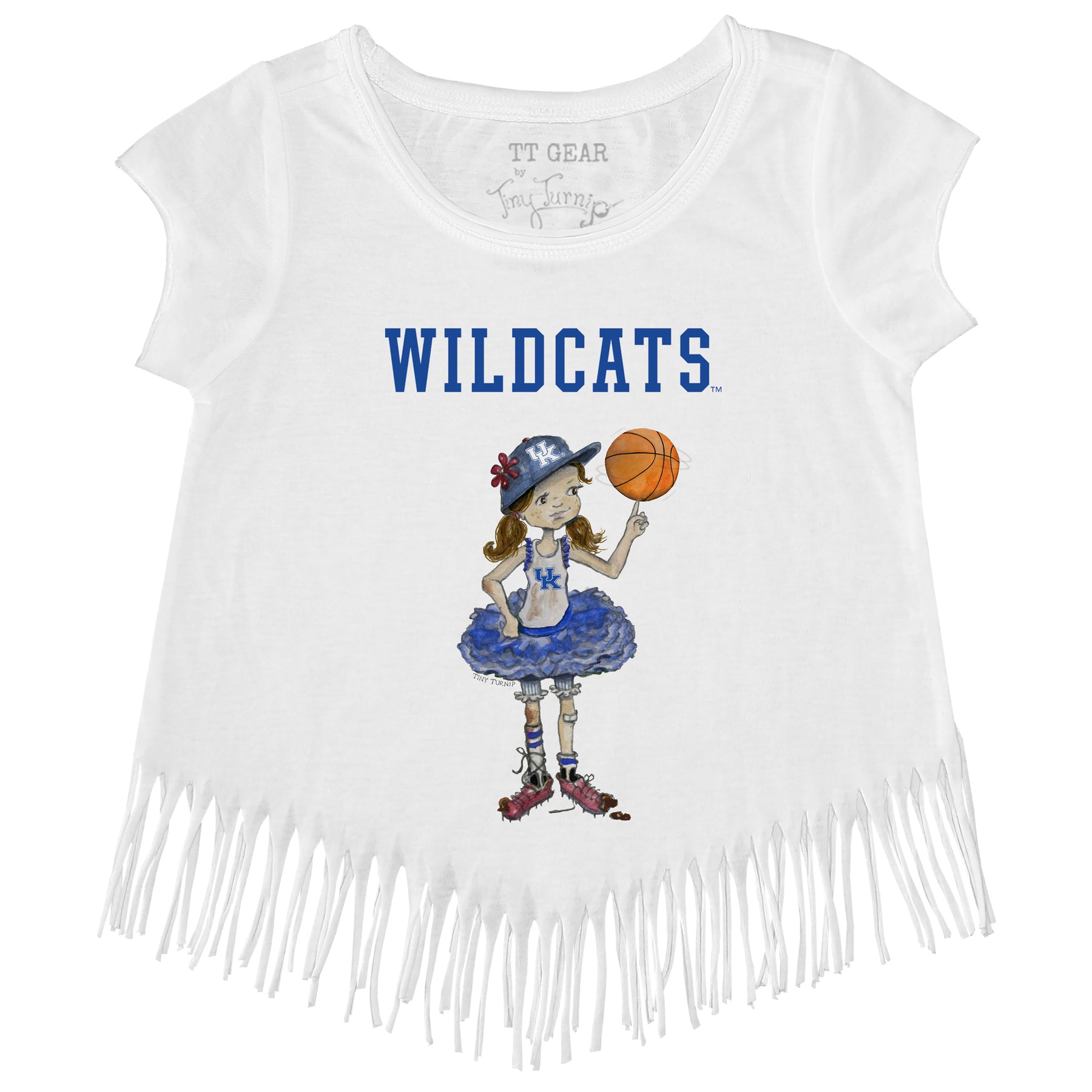 Kentucky Wildcats Babes Fringe Tee