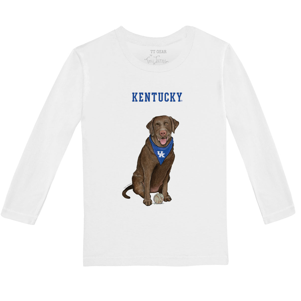 Kentucky Wildcats Chocolate Labrador Retriever Long-Sleeve Tee Shirt