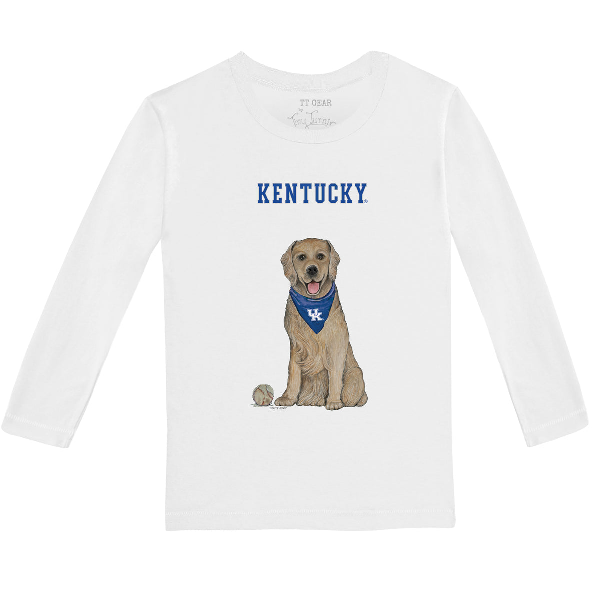 Kentucky Wildcats Golden Retriever Long-Sleeve Tee Shirt