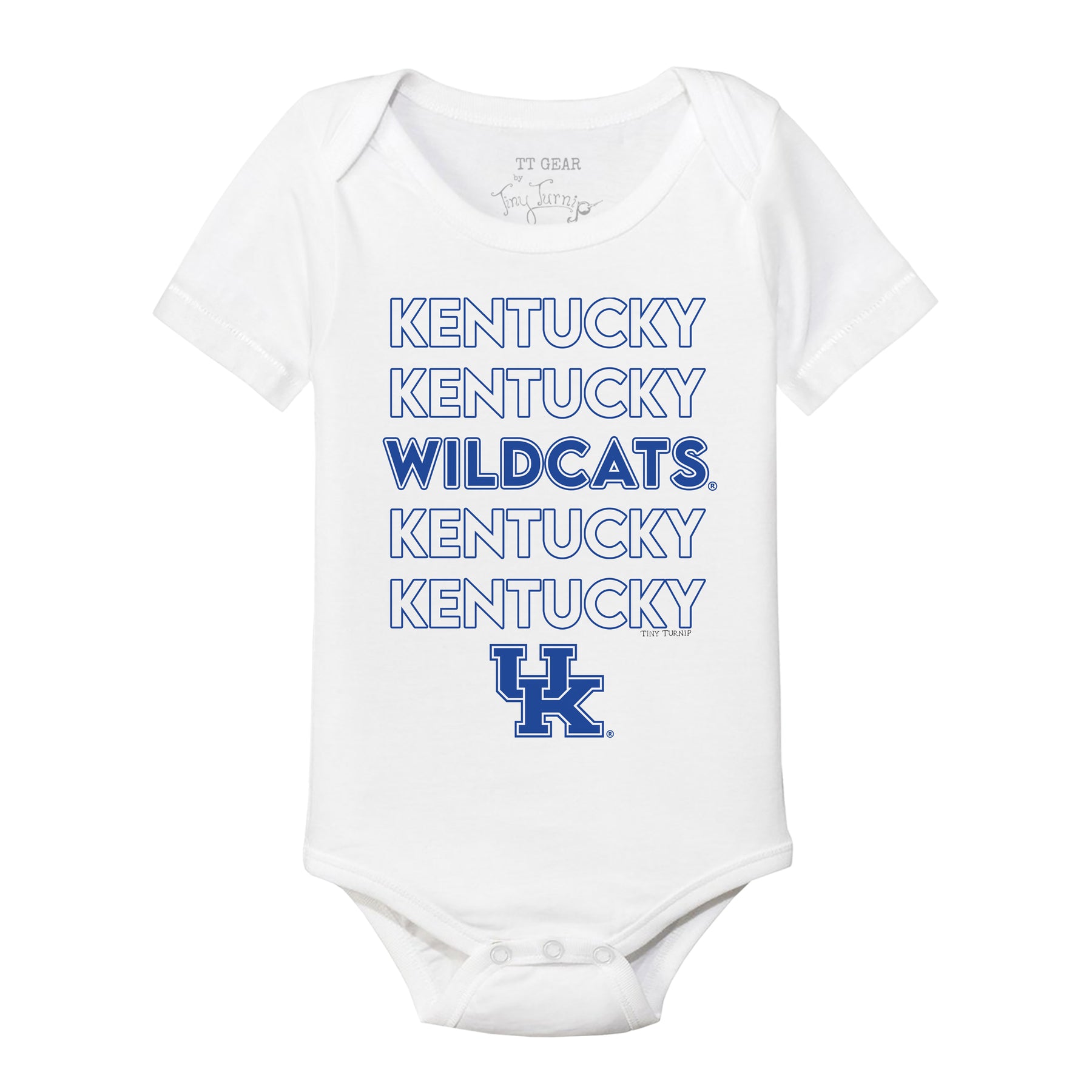 Kentucky Wildcats Stacked Short Sleeve Snapper