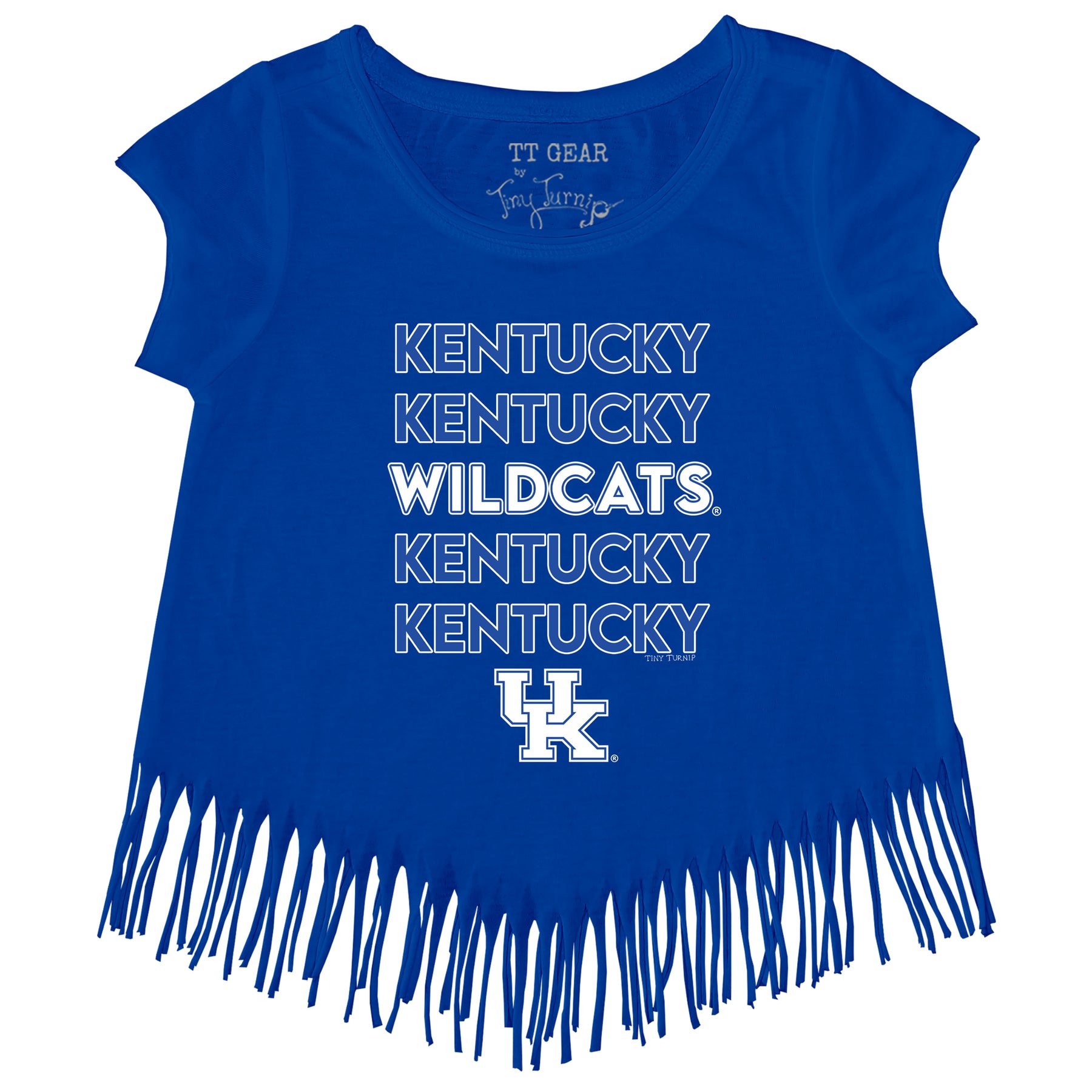 Kentucky Wildcats Stacked Fringe Tee