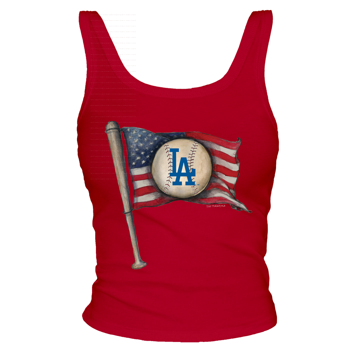 Los Angeles Dodgers Baseball Flag Tank