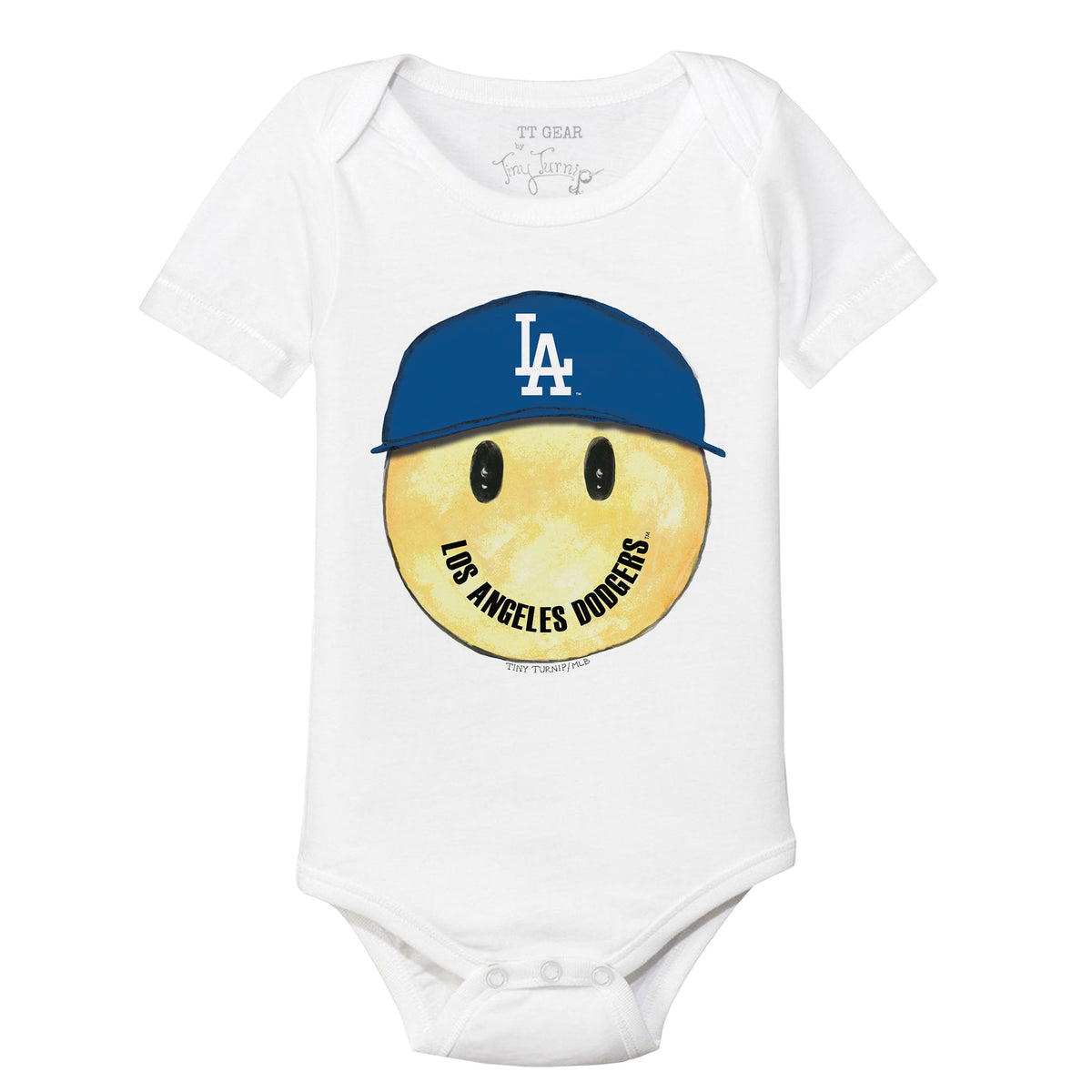 Los Angeles Dodgers Smiley Short Sleeve Snapper