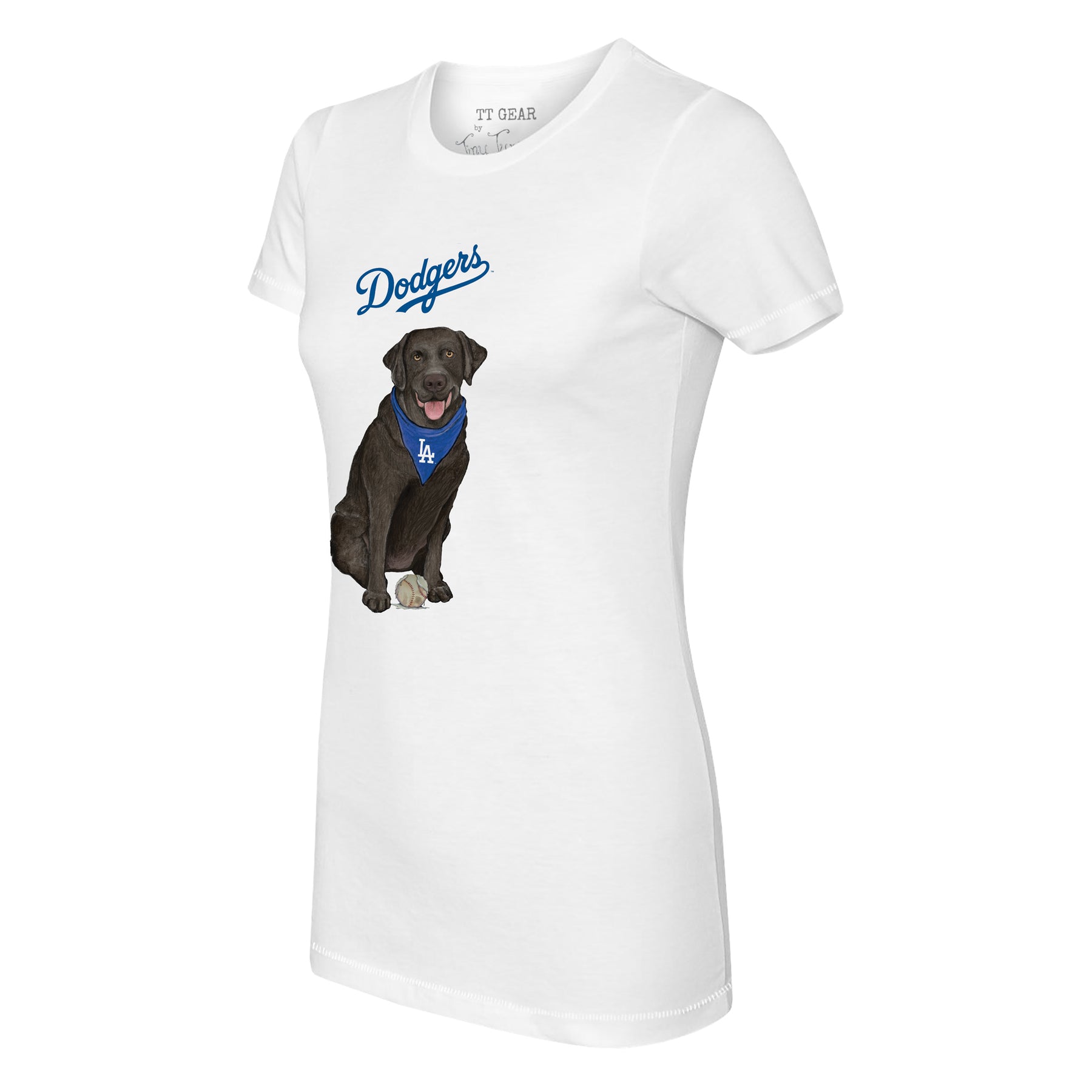 Los Angeles Dodgers Black Labrador Retriever Tee Shirt