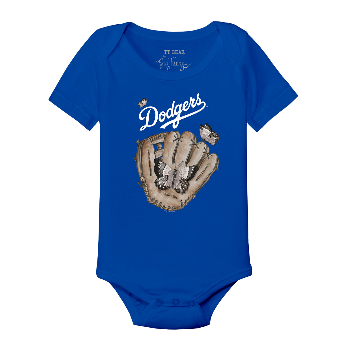 Los Angeles Dodgers Butterfly Glove Short Sleeve Snapper